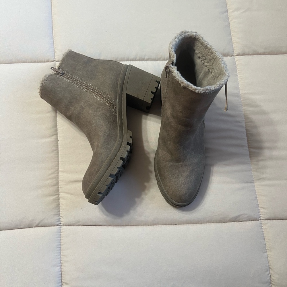 Maurices Ankle Booties with Faux Fur Lining